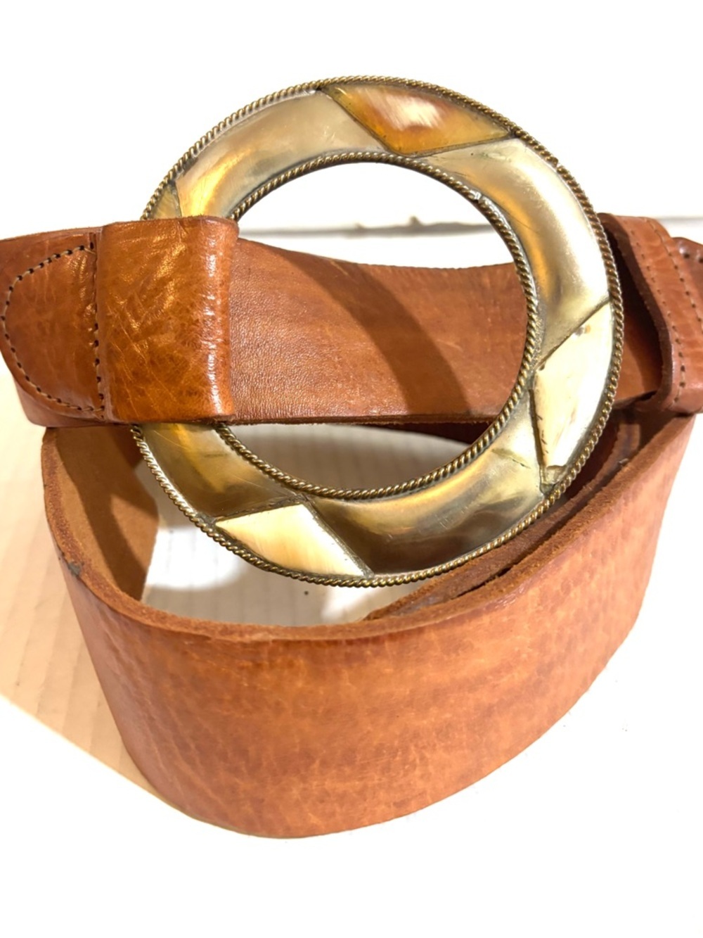 Chico's vintage Warm Brown Genuine Leather Belt